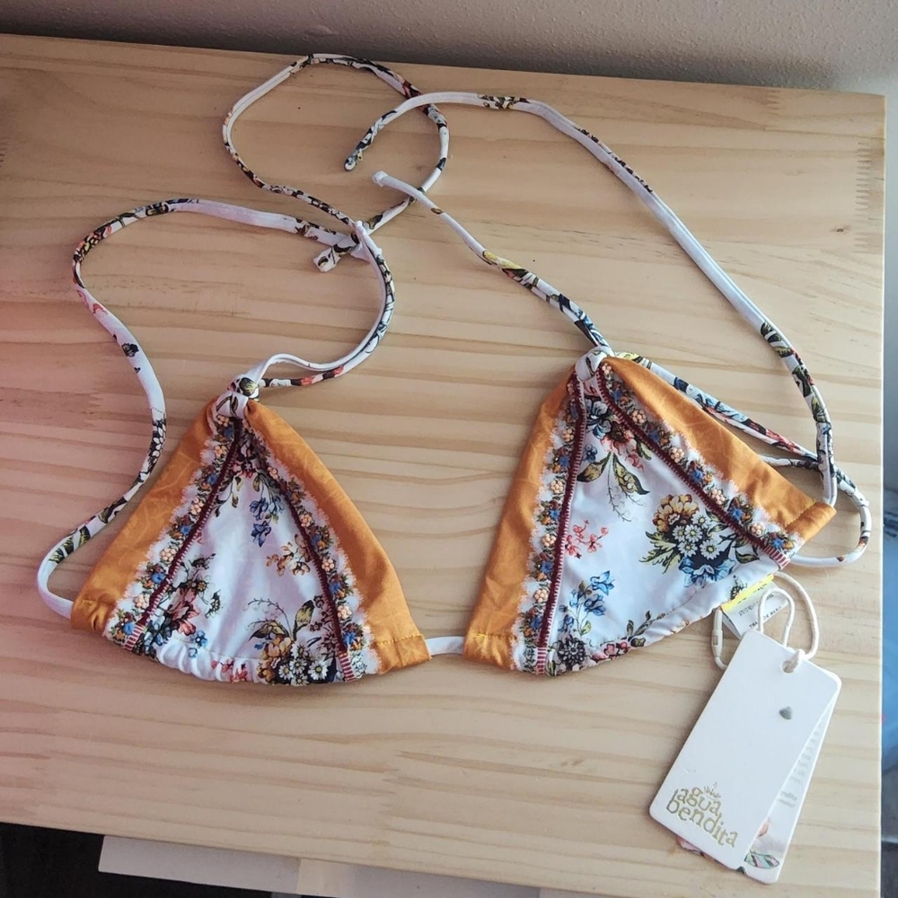 NWT Agua Bendita Swim Top